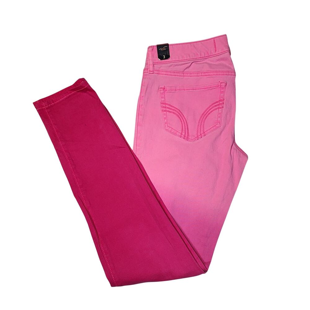 Hollister NWT Pink Gradient Skinny Jeans Size 3/26